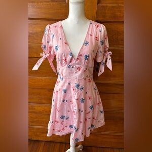 Lulu's Lilly Light Pink Floral Dress